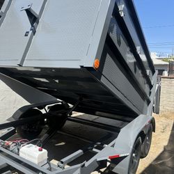 Dump Trailer 8x10x4 7000lb $5650 Cash Easy Parking