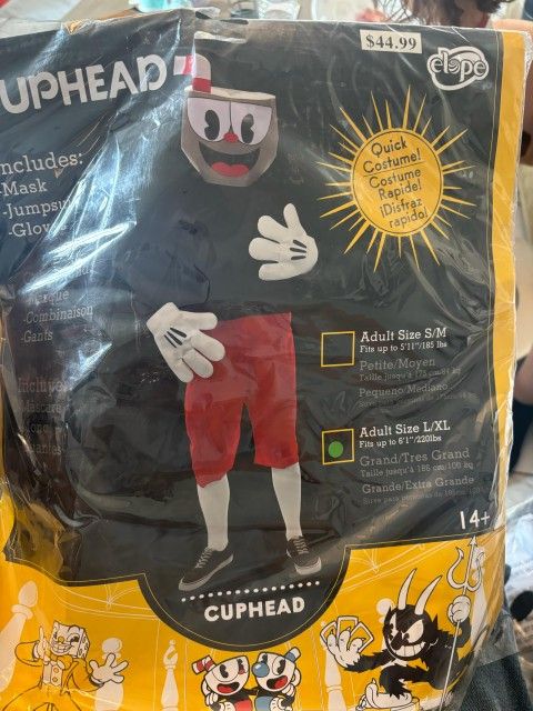 3 Costumes Cuphead, Bendy M(8-10), Bendy All Ages