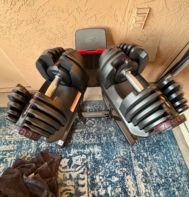Bowflex 1090 Adjustable Dumbbells With Stand 