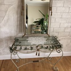 Hallway Mirror/Glass Table