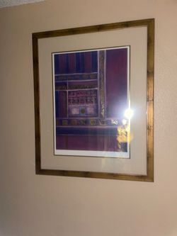 Framed Art Print with Gold Frame