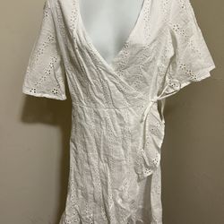 White Wrap Dress 