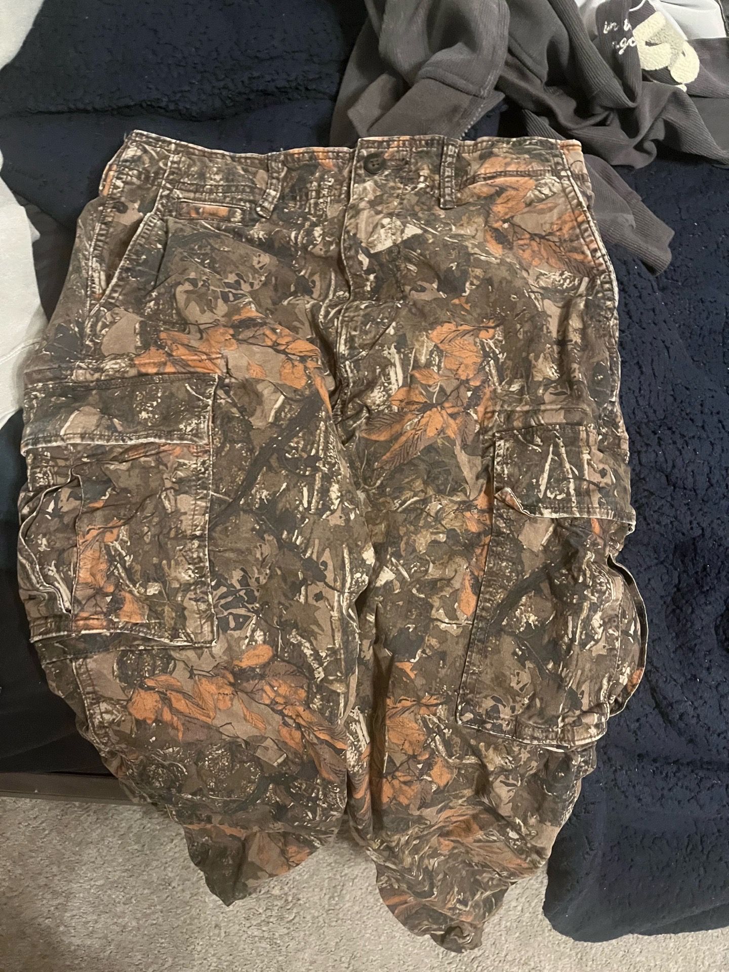 Cargo camo pants baggy