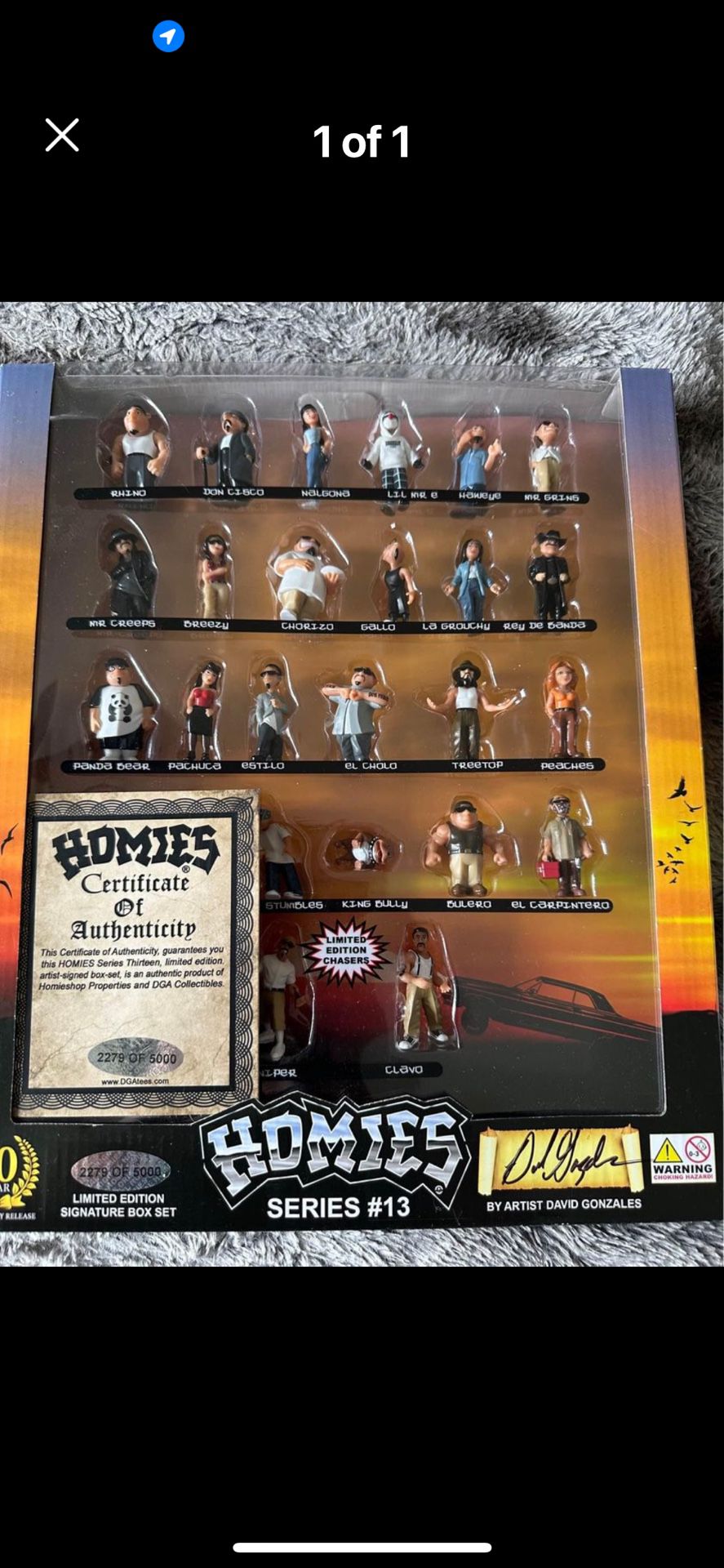 Homies Limited Edition Autographed Toy Figures