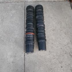 65  ONE   GALLON  PLASTIC  POTS