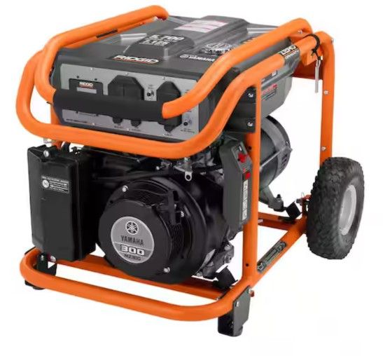 RIDGID 5700 watt YAMAHA 301 GAS GENERATOR