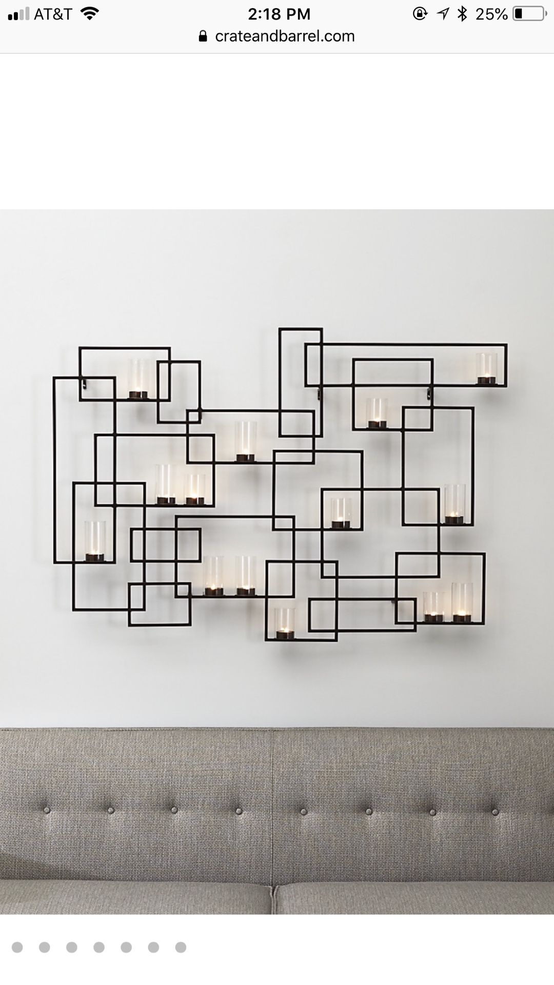 Crate & Barrel Candle Holder