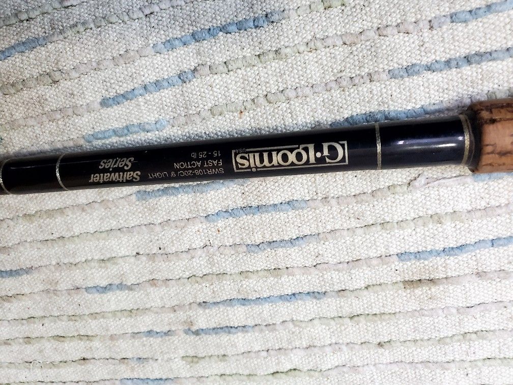 GLOOMIS SWR108-20C 9' light Fast Action 15-25LB Saltwater Series Casting Rod EUC