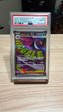 PSA 10 Japanese Mega Gengar ex Mega Attack Rare Pokémon