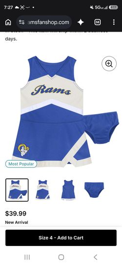 Rams 4t toddler girl cheer dress