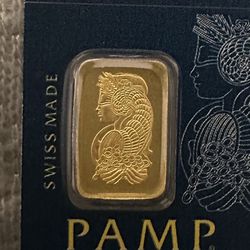 25 Piece 1 gm Pamp Suisse Lady Fortuna (New in Assay)