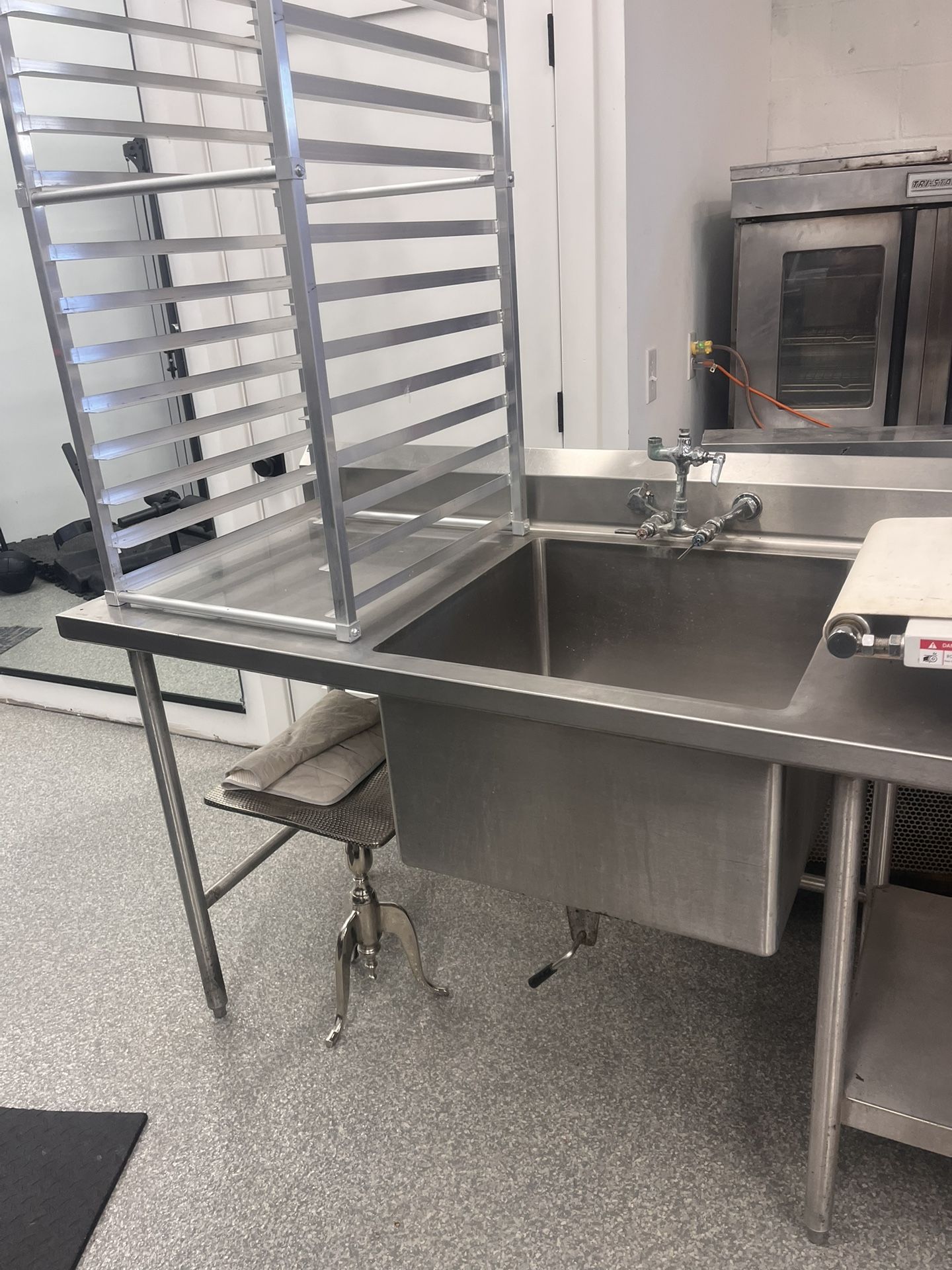 Commercial Stainless Steel Prep Table w/ Sink – Heavy Duty