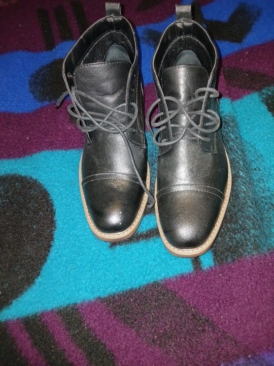 Perry Ellis Leather Boots Size 9