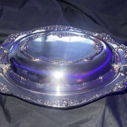 Beautiful Covered Serving Plate For Thanksgiving 