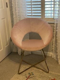 Soft Pink Velvet Chairs (2 Available)