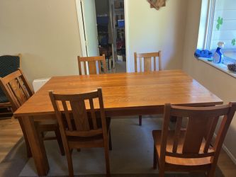 Solid Wood Dining Kitchen Table