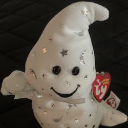 TY  “ VANISH” The Ghost Holloween Beanie Baby