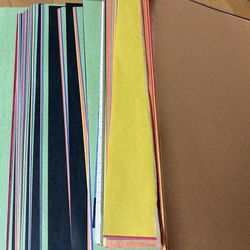 Multi colored construction paper bundle