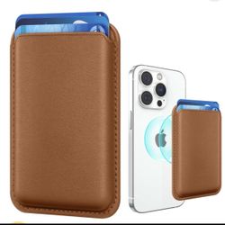 Magnetic Leather Wallet for iPhone (MagSafe Compatible)