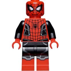 Lego Marvel Spiderman Black & Red Minifigure 