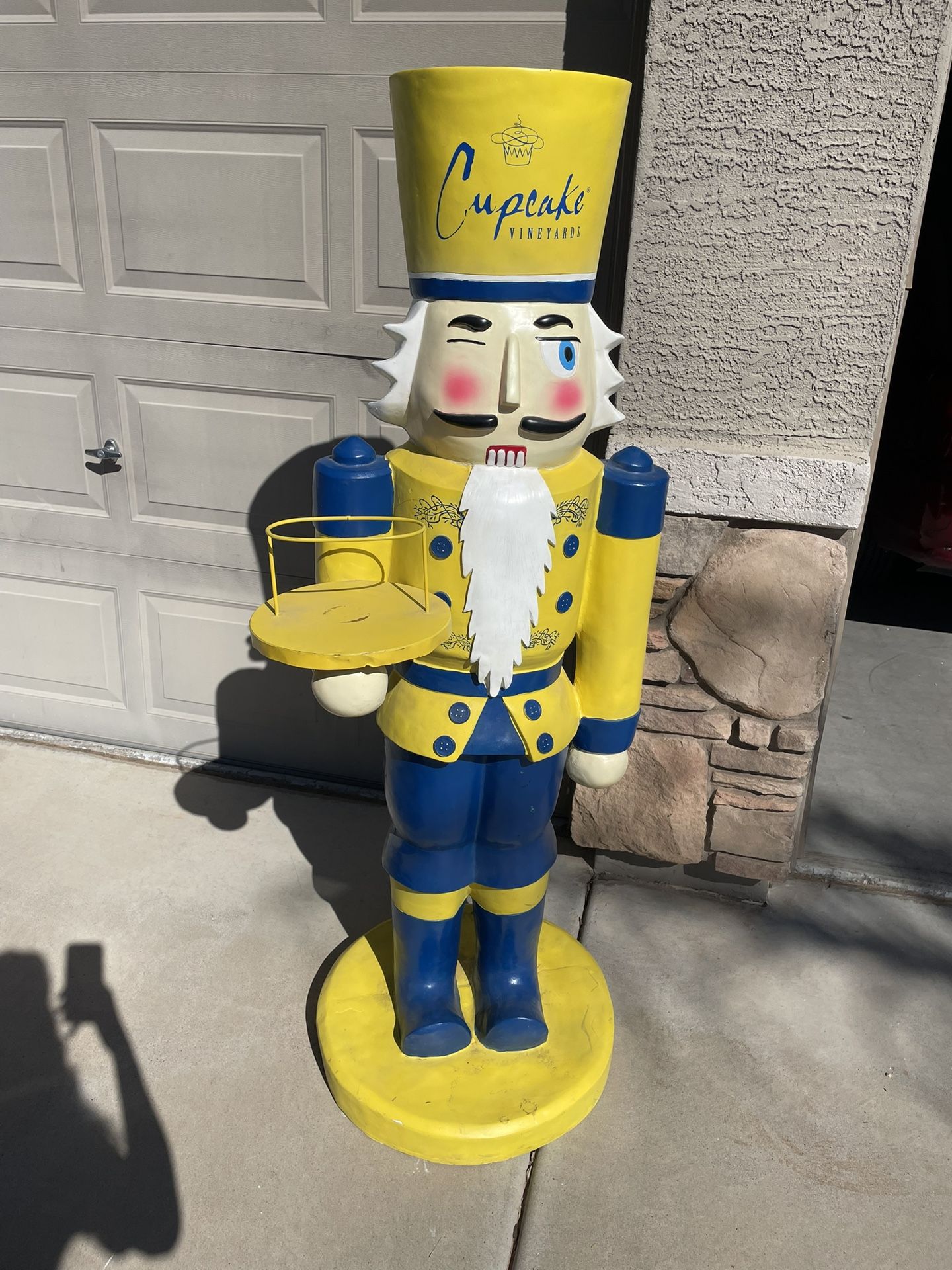 Cupcake Vineyards Advertising Store Display Statue Nutcracker