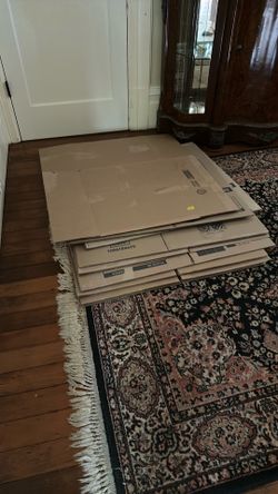 9 medium and 1 large moving boxes