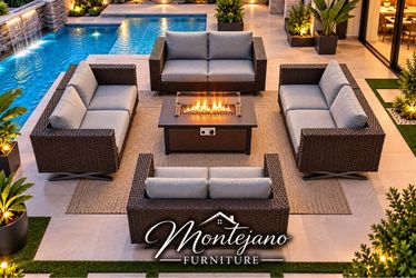Patio furniture set with Fire pit