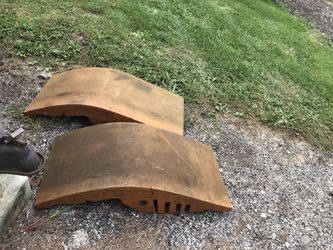 Rubber heavy duty car ramps