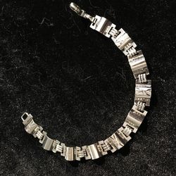 925 three dimensional bracelet