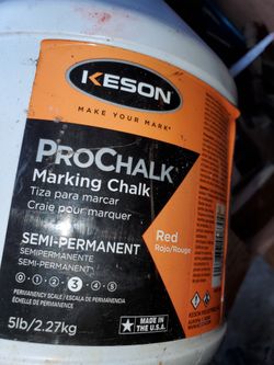 chalk to mark. tiza para marcar
