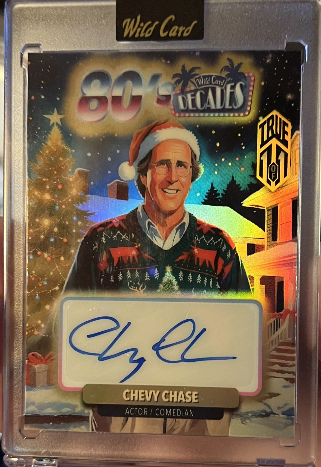 TRUE 1/1 Chevy Chase Autograph