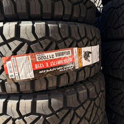 LT 35 1250 17 Nitto Ridge Grappler Tires New 10 Ply