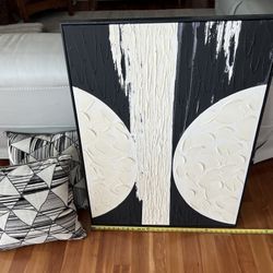 Walk art hanging & 2 Accent pillows