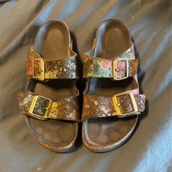 Rare Paint Splatter Birkenstocks Size 39/8.5