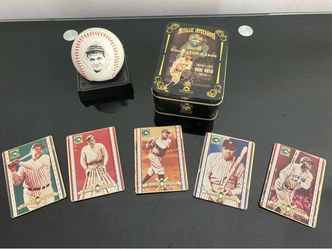 Babe Ruth Collector Cards and Commemorative Baseball