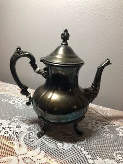 Vintage Silver-Plated Ornate Teapot