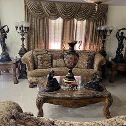 Juego de Sala Eden Michael Amini ( No Adornos ) Solo Sofá ,love Seat, Coffe Table , 2 End Table 