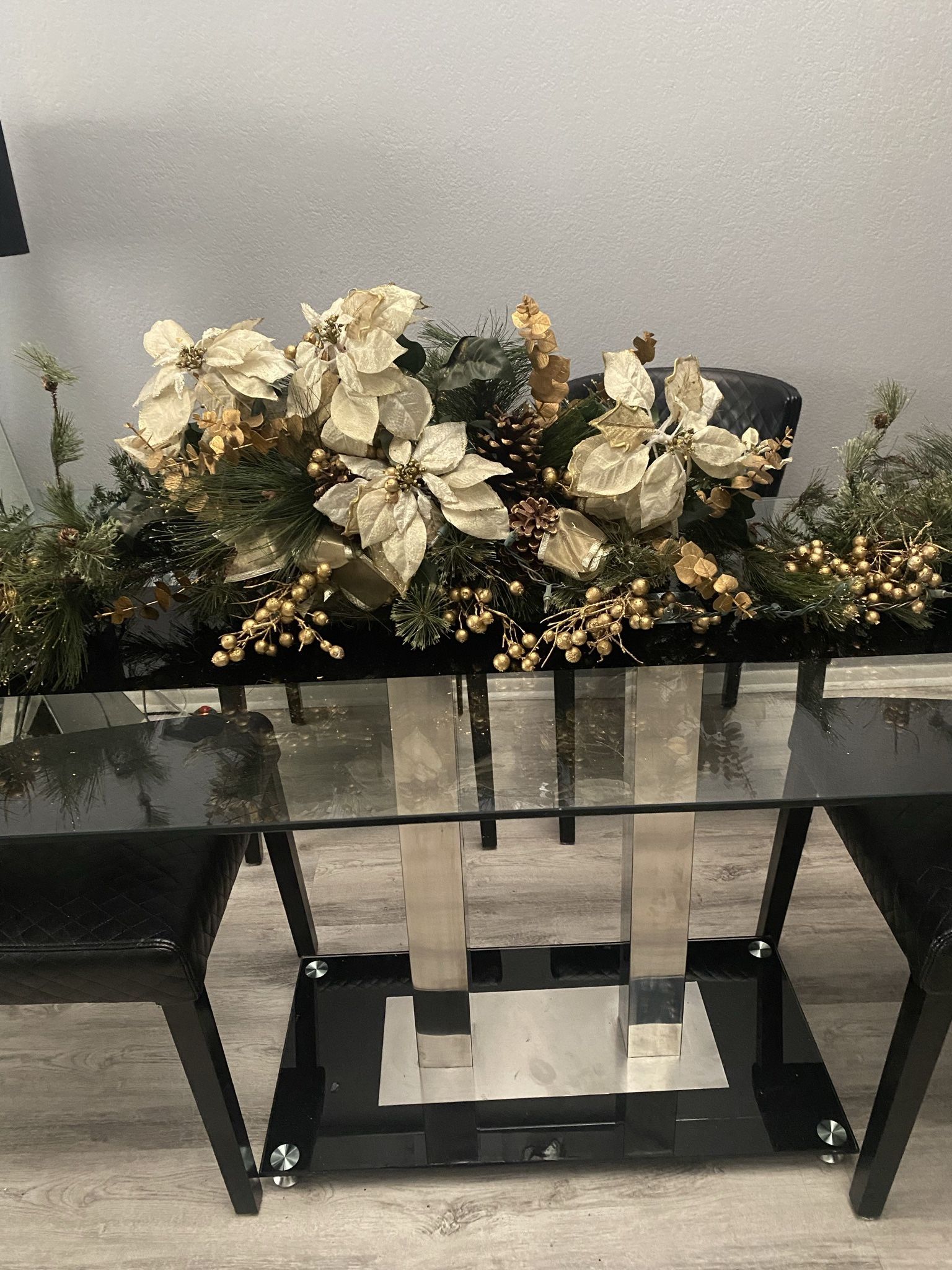 100” Lit Xmas Dining Table / Fire Place Runner