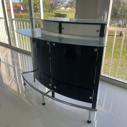  Keystone Black Glass Top Bar Unit 61” x 28” x 46 - Excellent Condition - Originality $1299   Asking $170