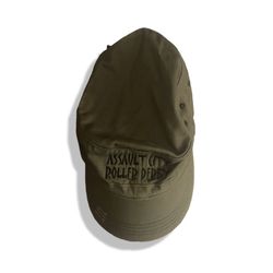 Green Embroidered Assault City Roller Derby Baseball Cap OS