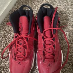 Red Jordans Size 7
