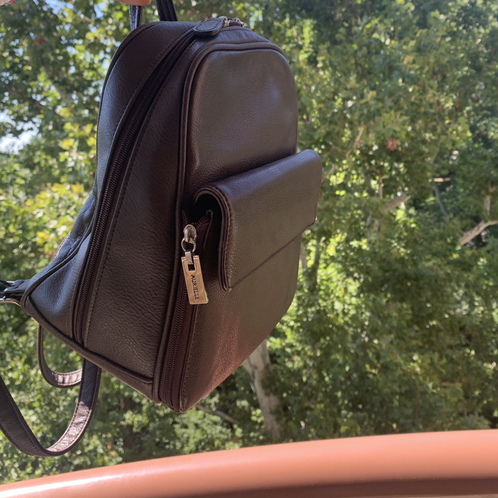 aurielle leather backpack Aurielle brown leather purse backpack for Sale in North Bethesda, MD