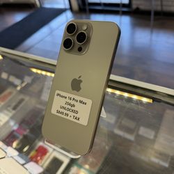 iPhone 16 Pro Max 256gb Unlocked 