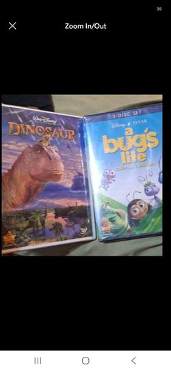 Disney Dinosaur & A Bug's Life DVDs