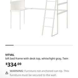IKEA Loft Bed With Desk