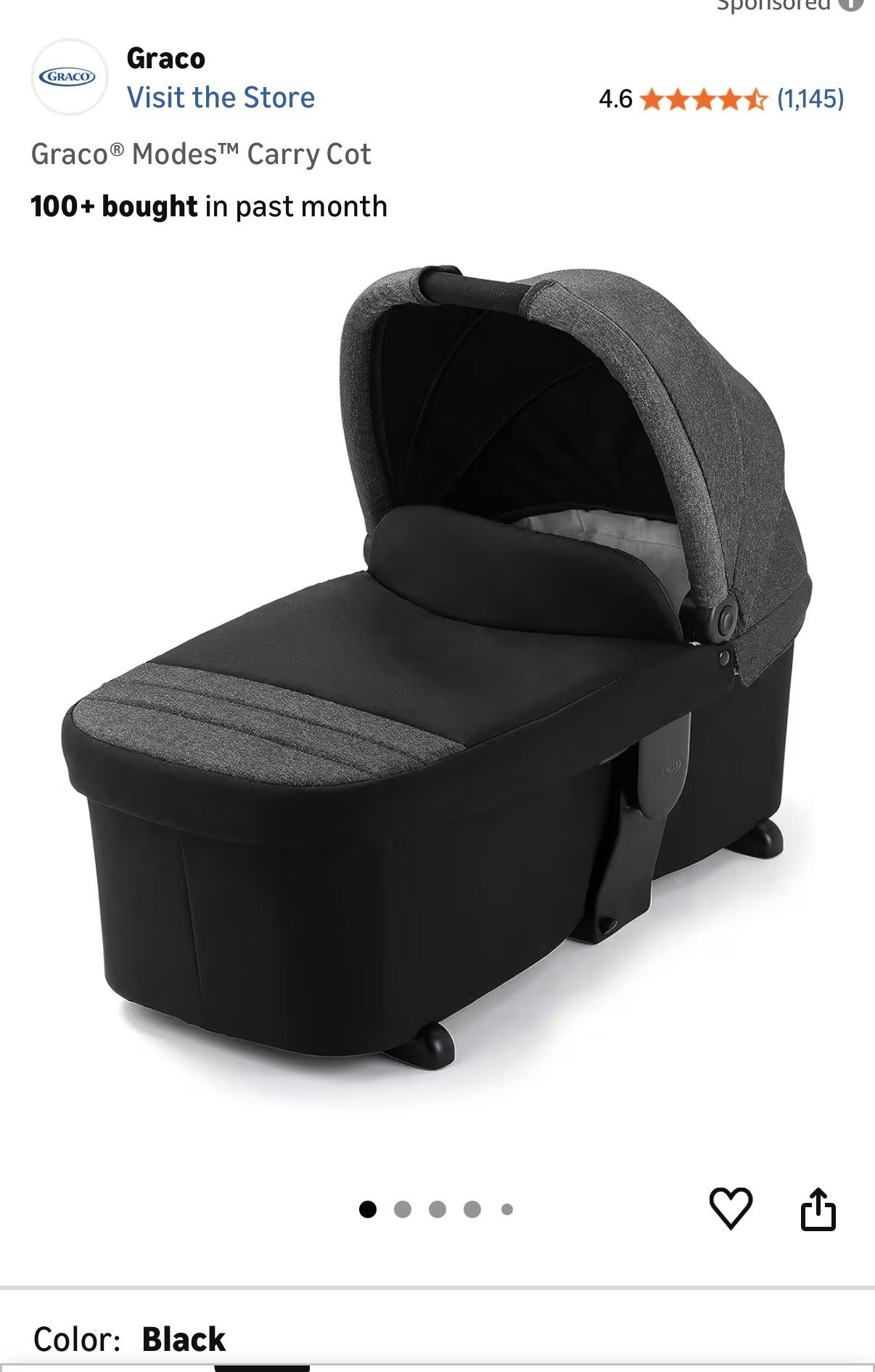 Graco Modes Carry Cot (bassinet attachment)