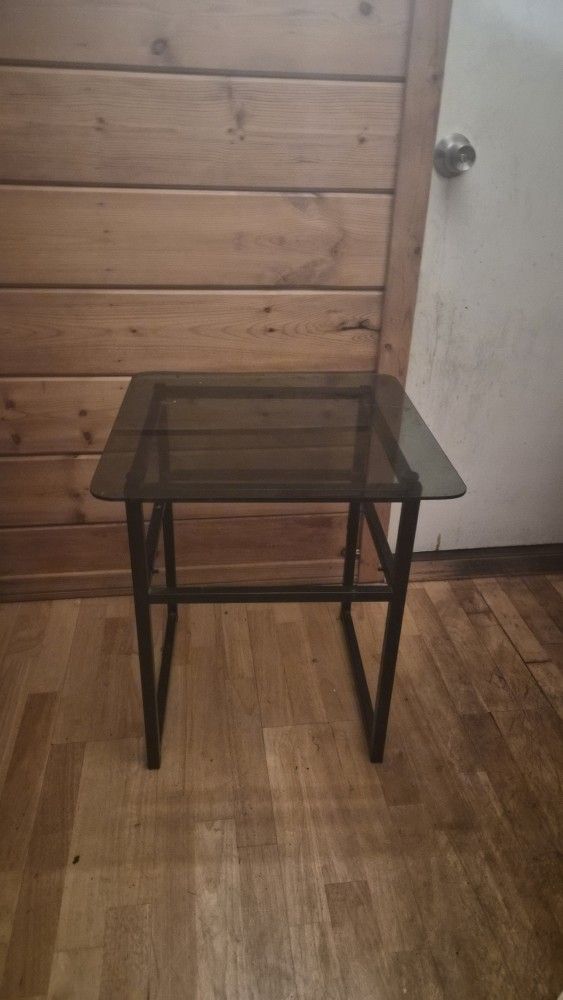 Glass End Table