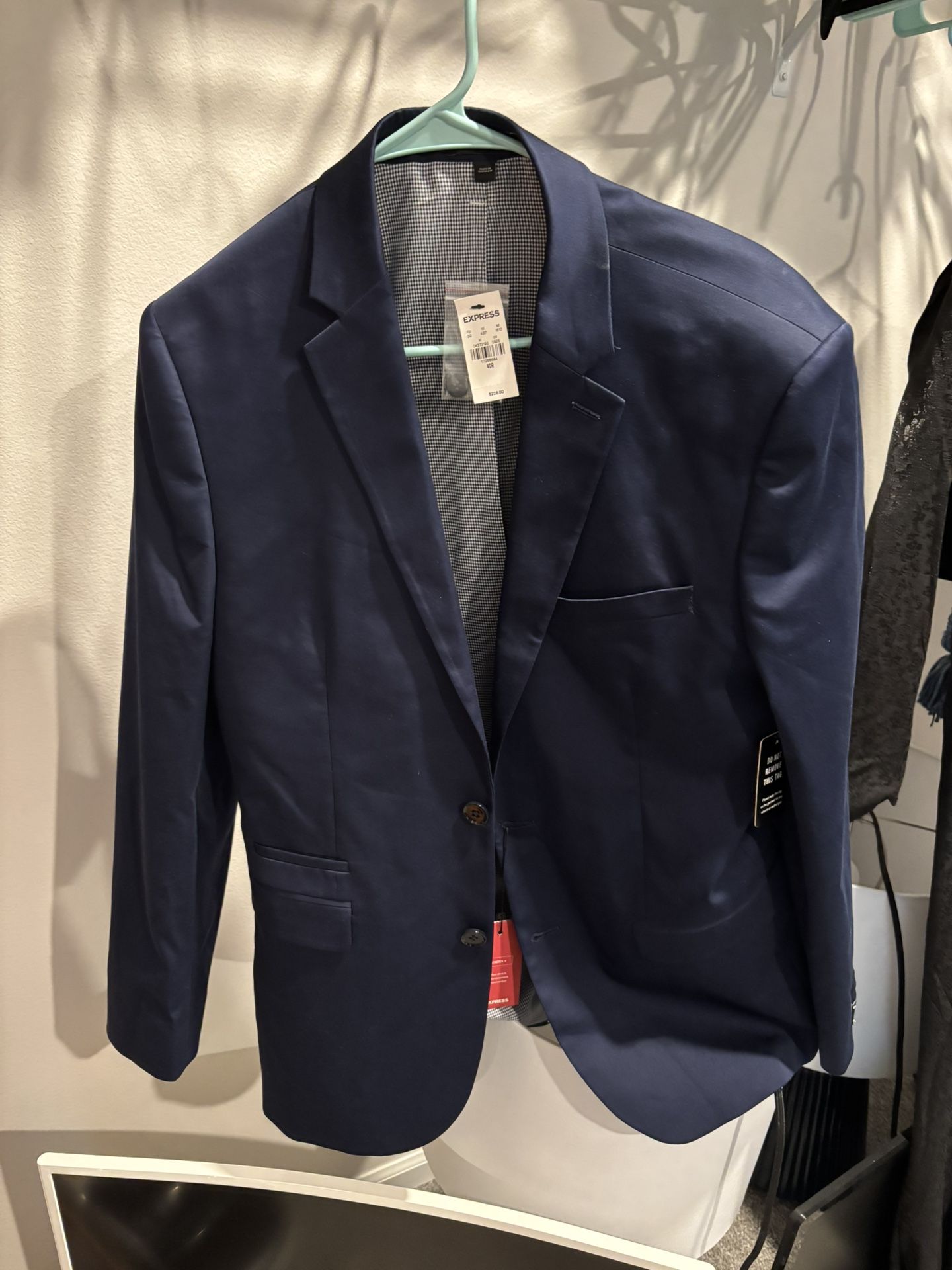 Express Man’s Suit Jacket-navy Blue-new