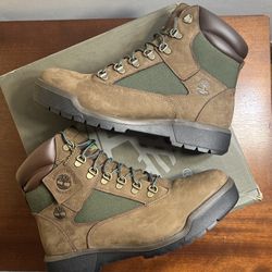 Brand New In Box Timberland Beef And Broccolis, Brown and Green 6 Inch Field Boots
