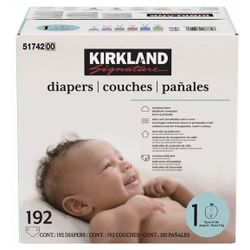 Diapers Size 1, Kirkland Brand 